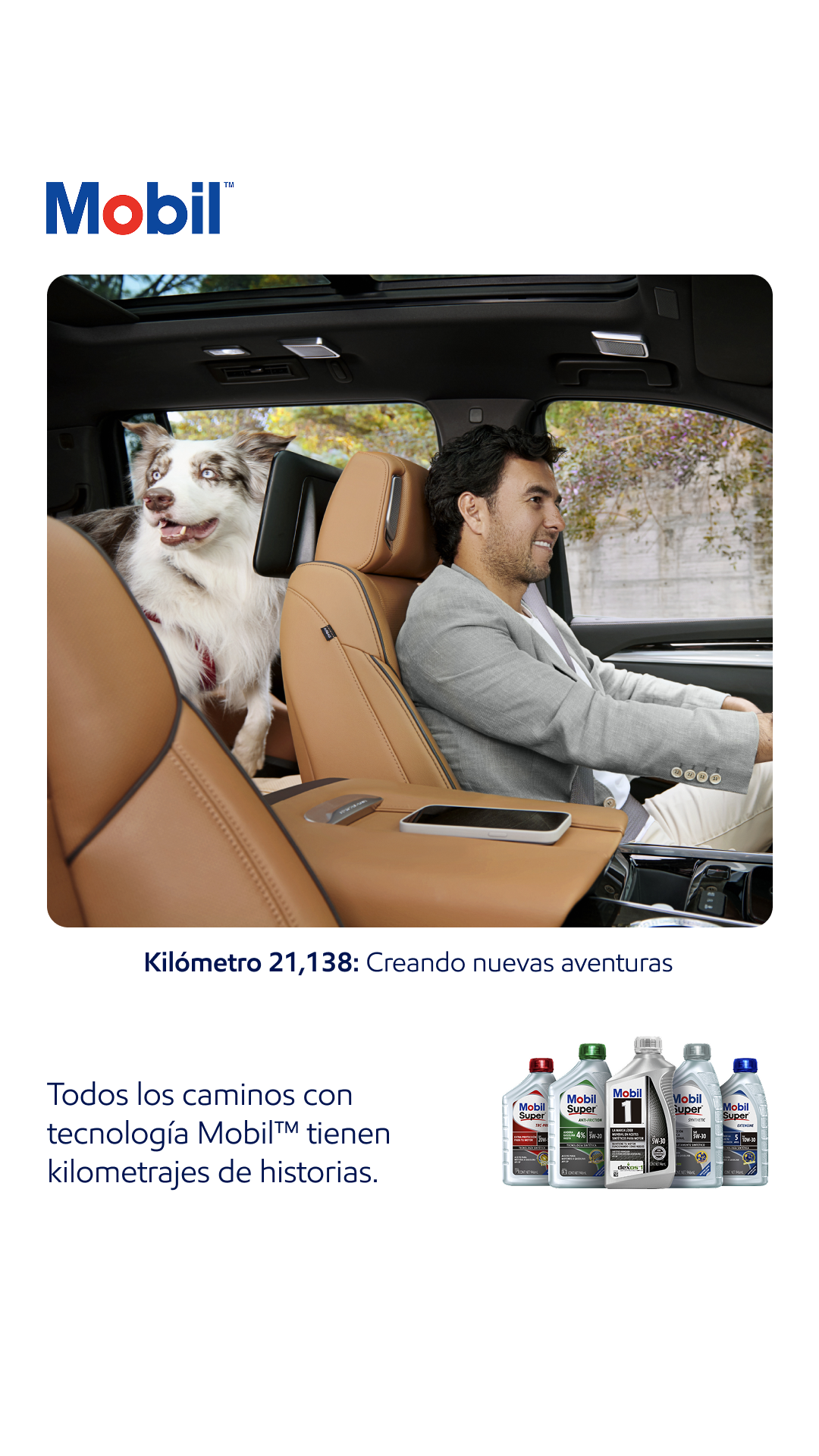 Mobil México Facebook ad: Disfruta tus trayectos