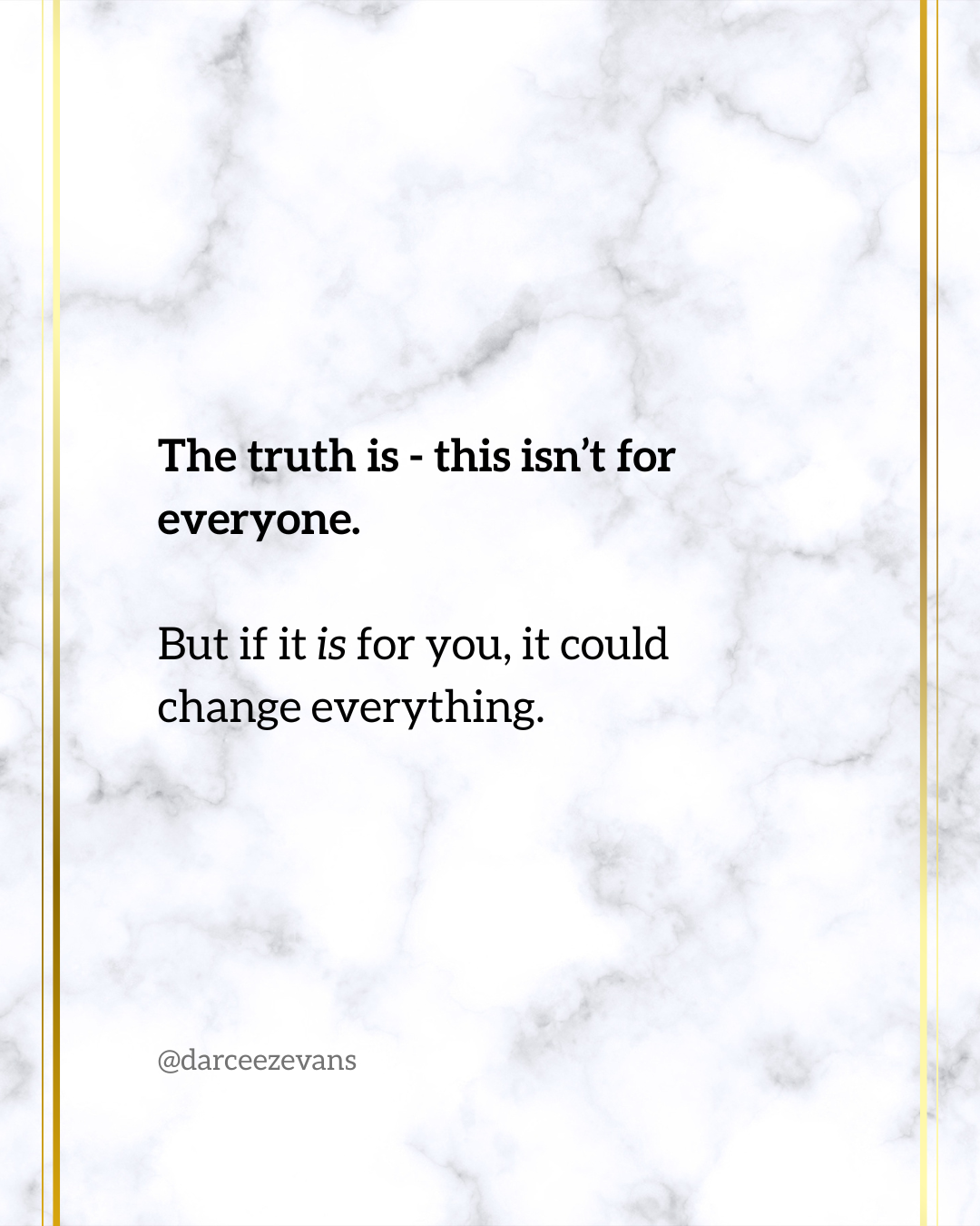 Darcee Z Facebook ad: Some opportunities aren’t meant to convince u.