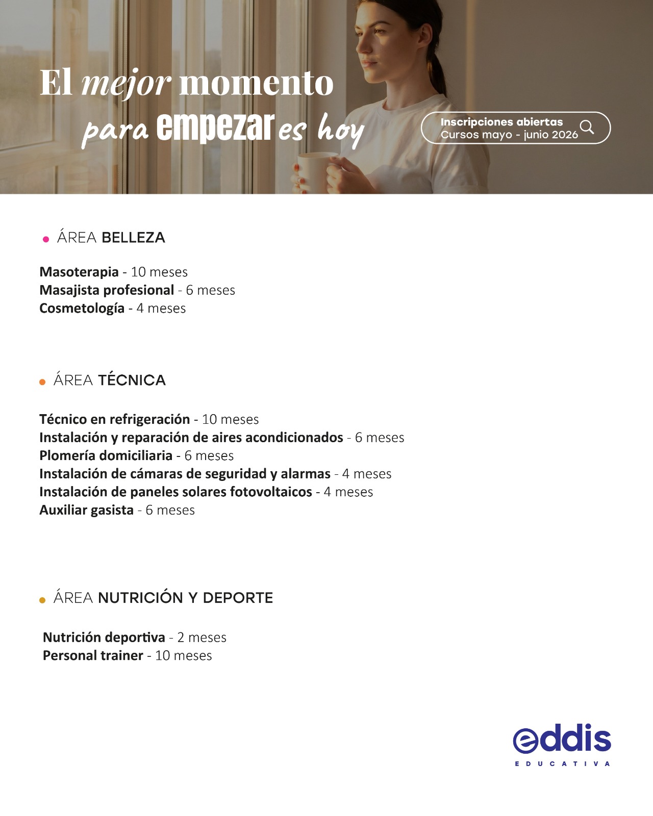 Eddis Educativa Las Varillas Facebook ad: ¿Te interesa aprender más?