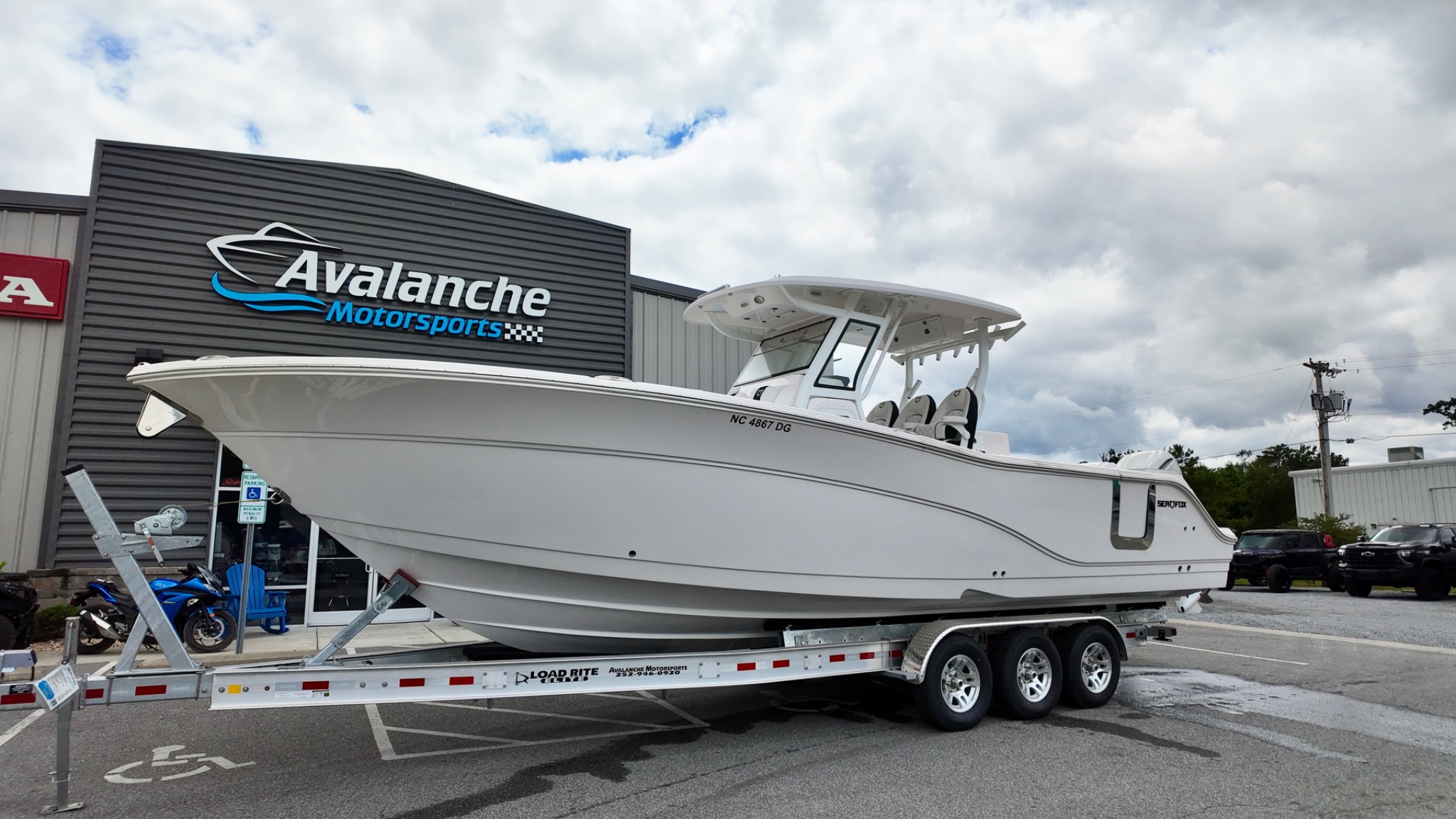 Avalanche Motorsports Facebook ad: This Sea Fox 328 Commander has only 9…