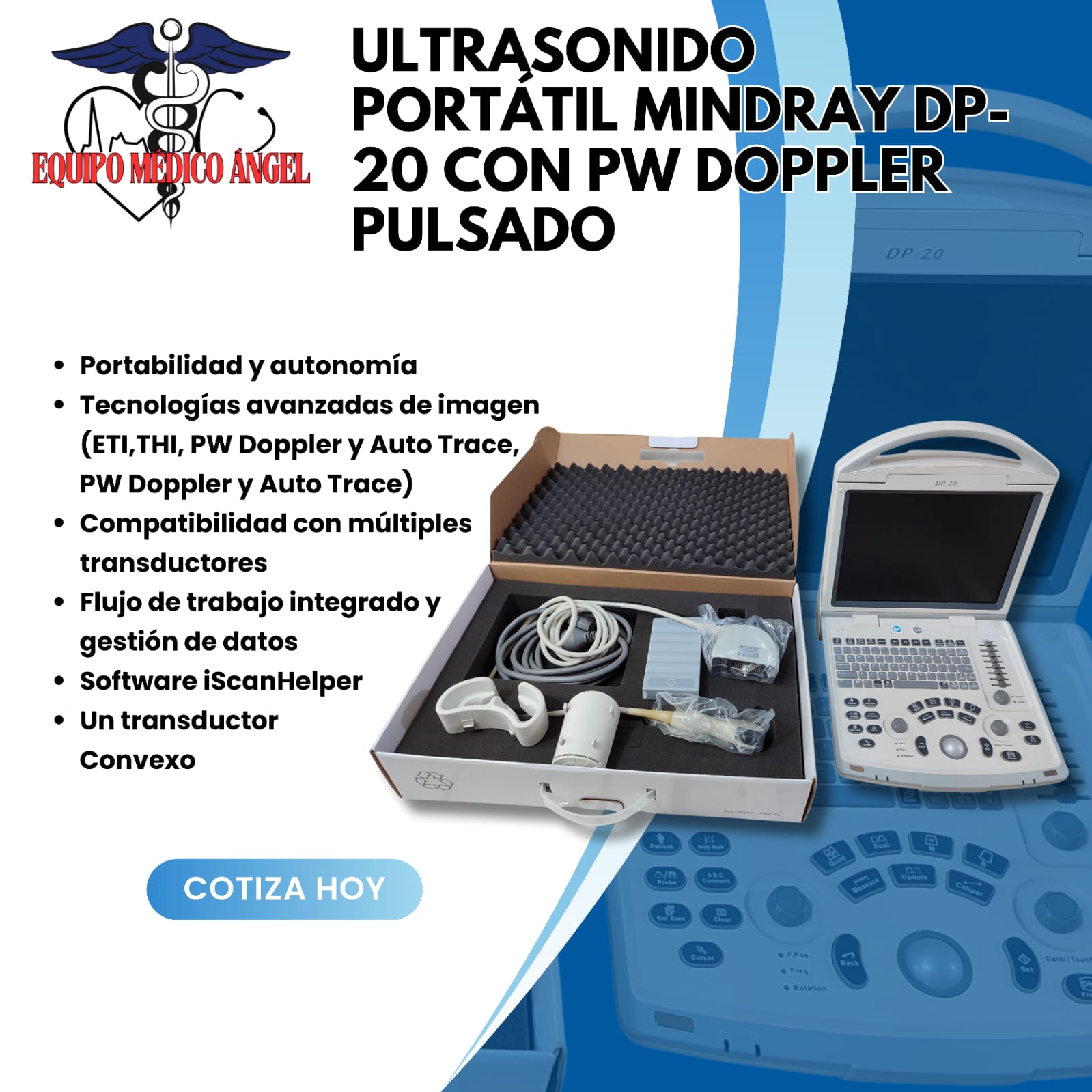 Venta y Servicios Equipo Médico Ángel Facebook ad: ¡Maximiza la eficiencia de tu clínica!