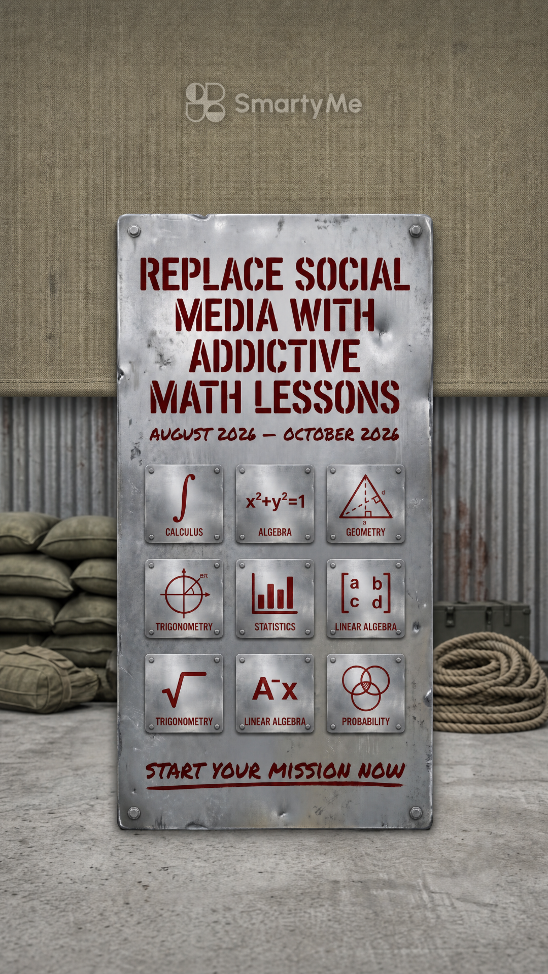 SmartyMe: Math Games Lab Facebook ad: Addictive Math Games that actually make you smarter