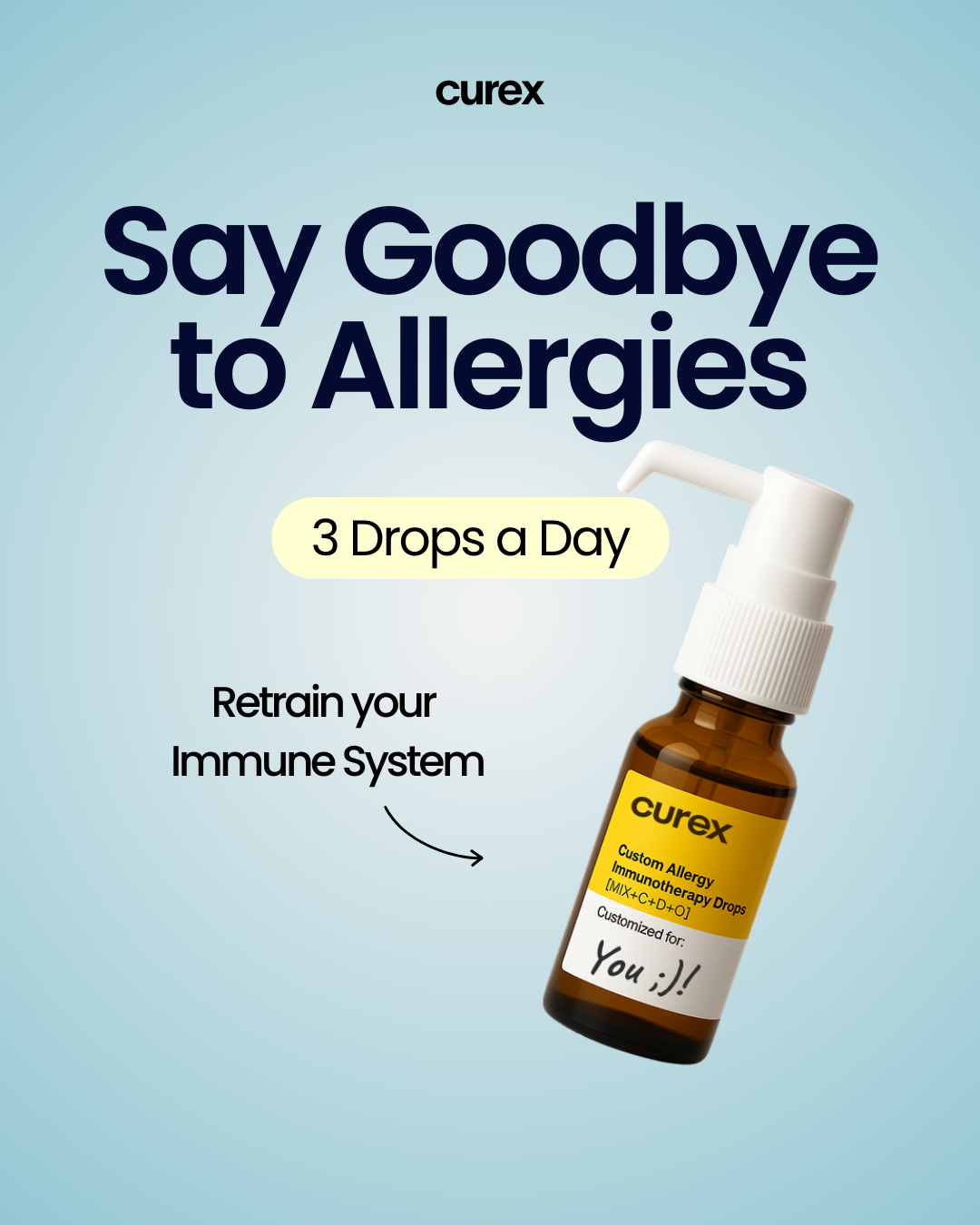 Curex Allergy Facebook ad
