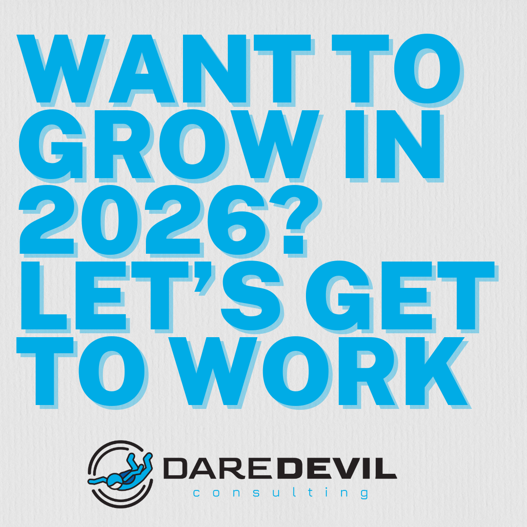 Daredevil Business Consulting Facebook ad: Throwing spaghetti at the wall to see what…