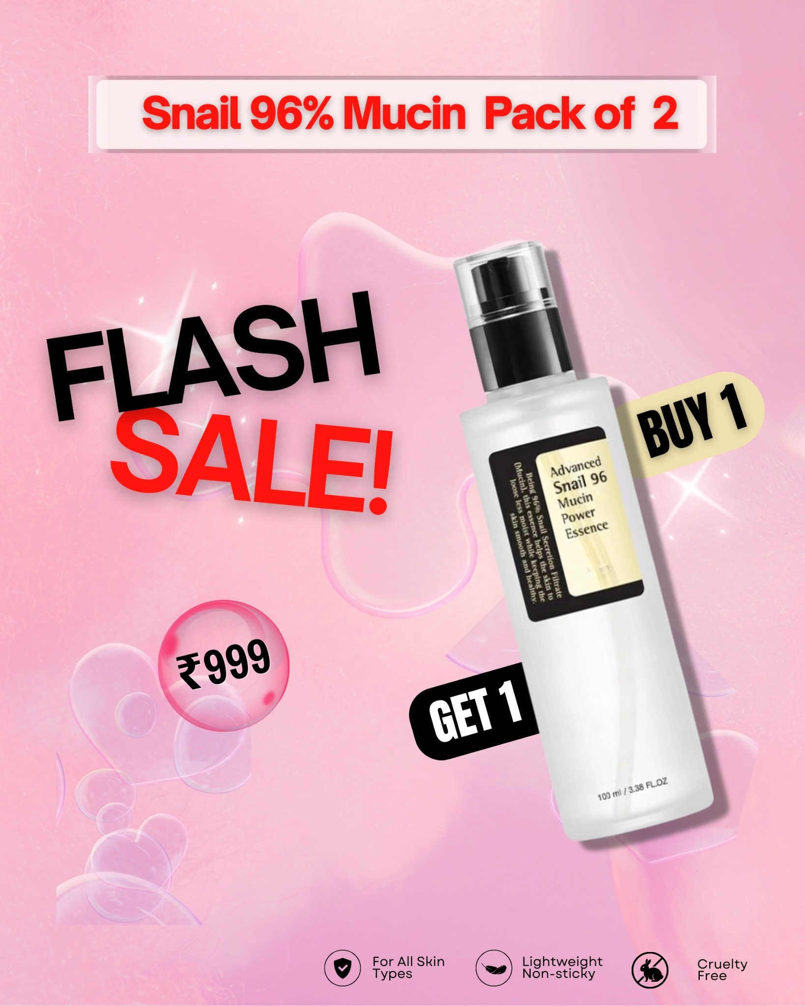 Haie Shopping Facebook ad: 4.7 Rated + 60% OFF