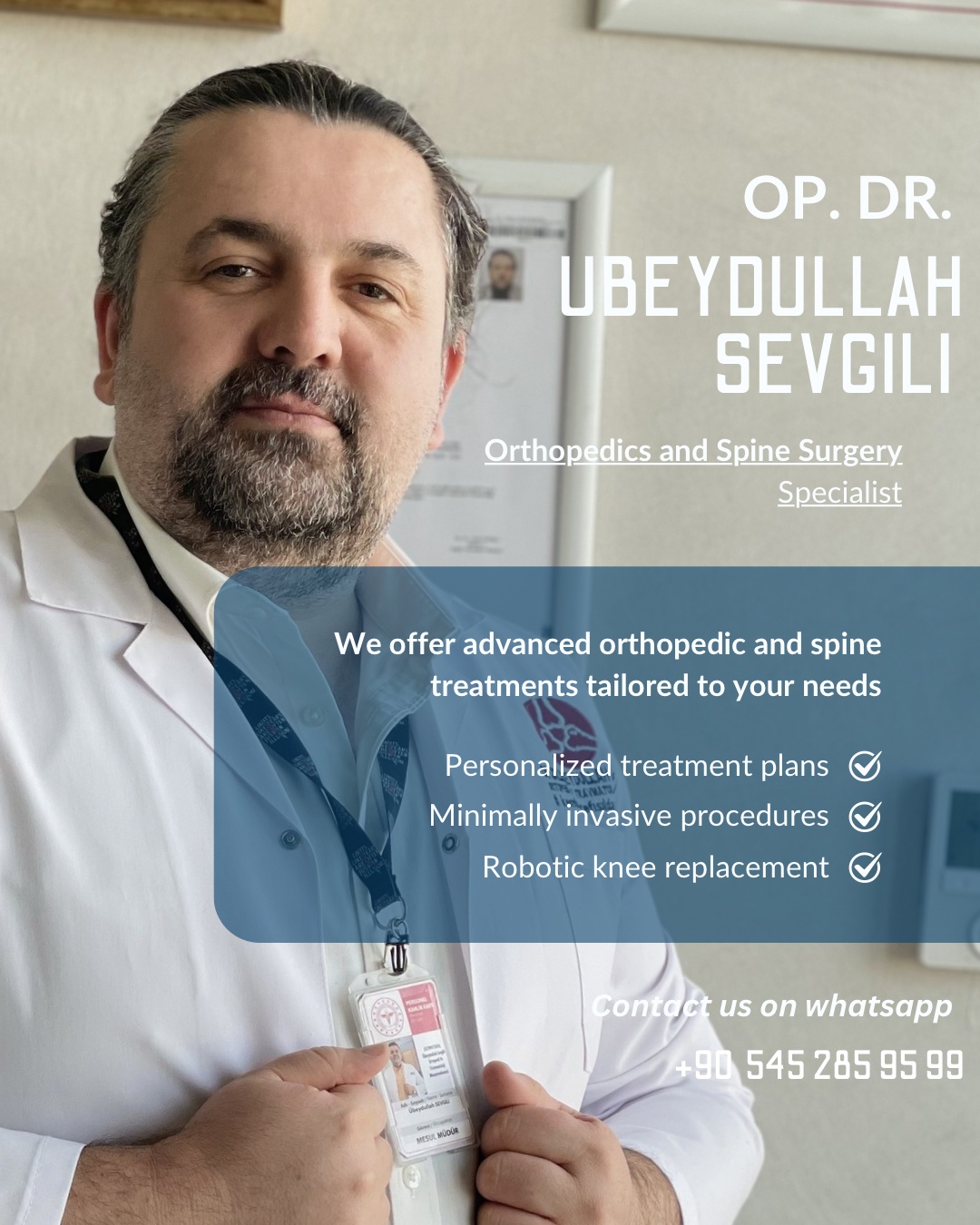 Ubeydullah Sevgili MD. international healty tourism Facebook ad: Planning your treatment in turkey?