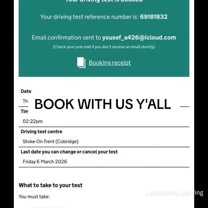 ukdrivingtestdatesbooking Facebook ad