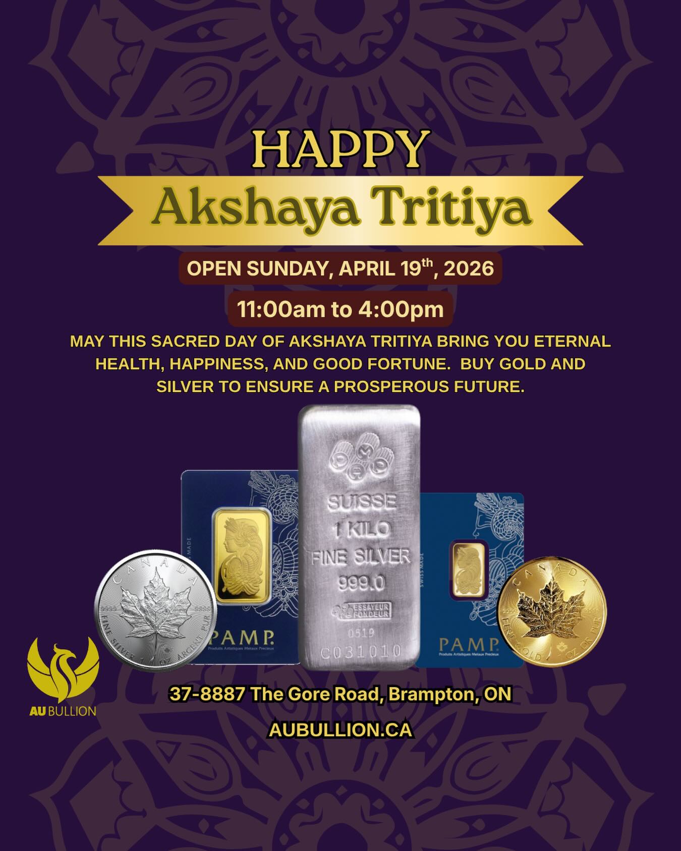 AuBullion.ca Facebook ad