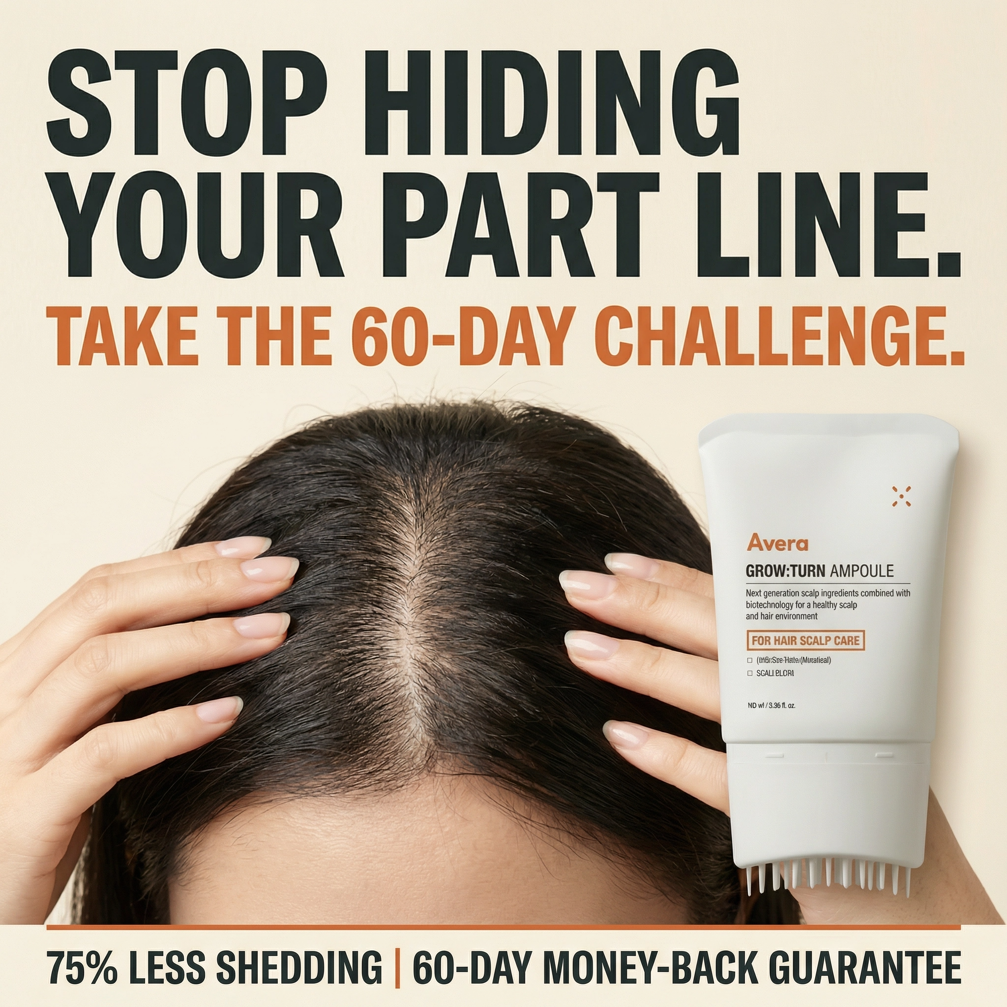 Avera Facebook ad: Korea's #1 Hair Growth Serum
