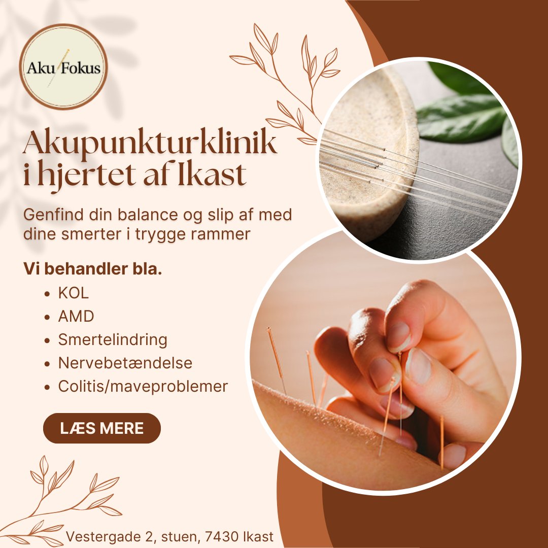 AkuFokus Ikast - Akupunktur klinik Facebook ad: Akupunktur i Ikast