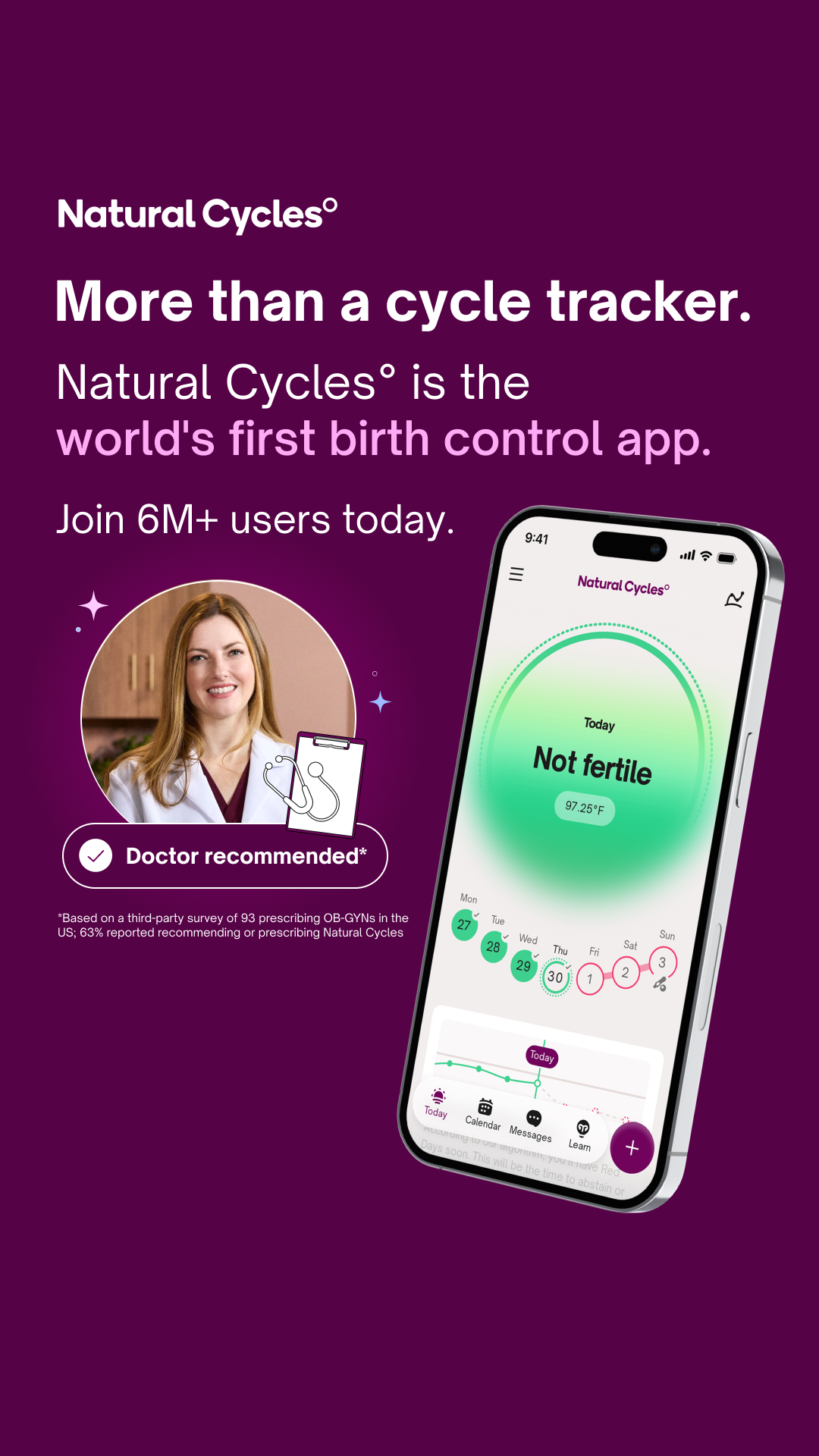 Natural Cycles Facebook ad