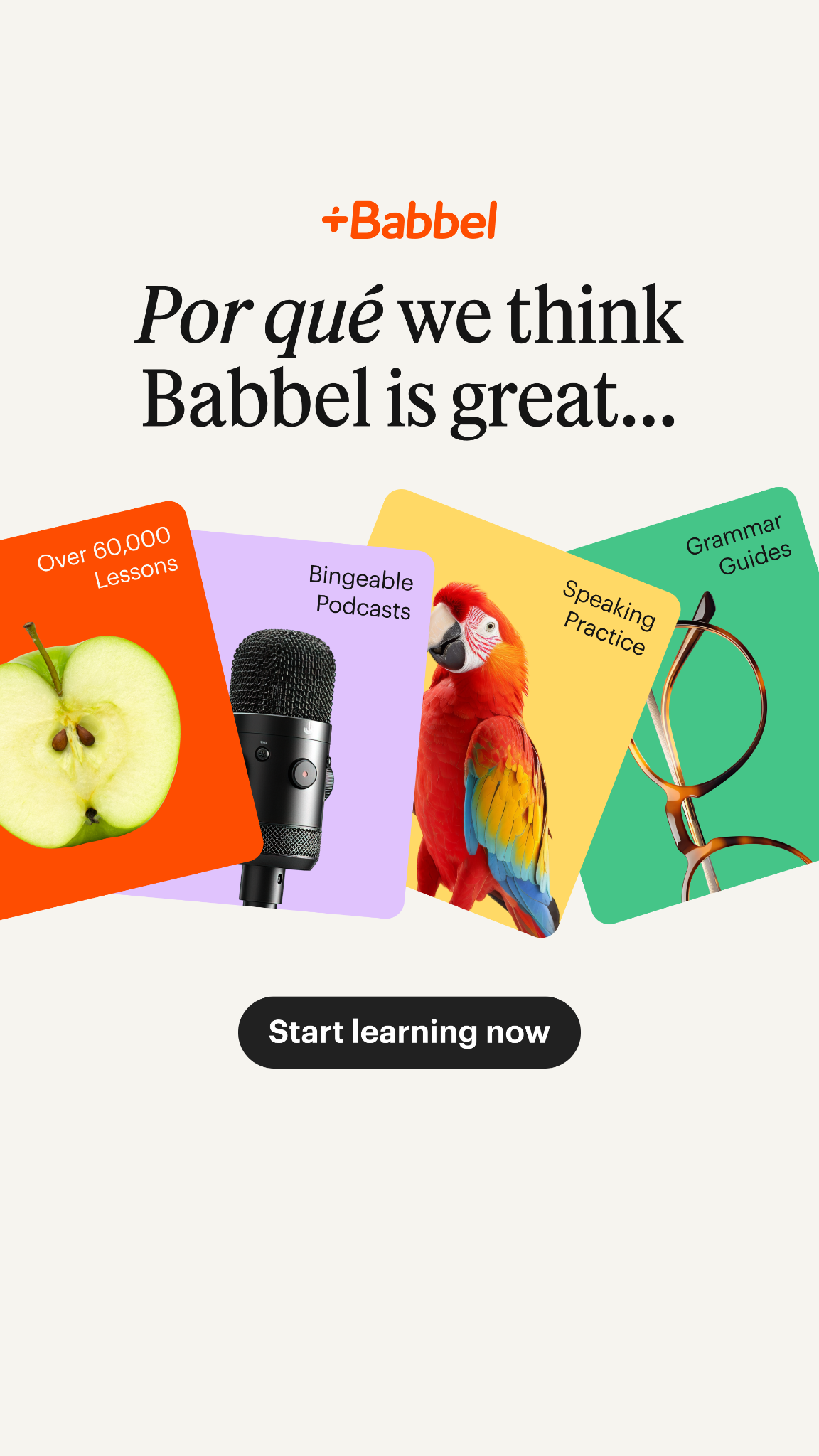 Babbel Facebook ad