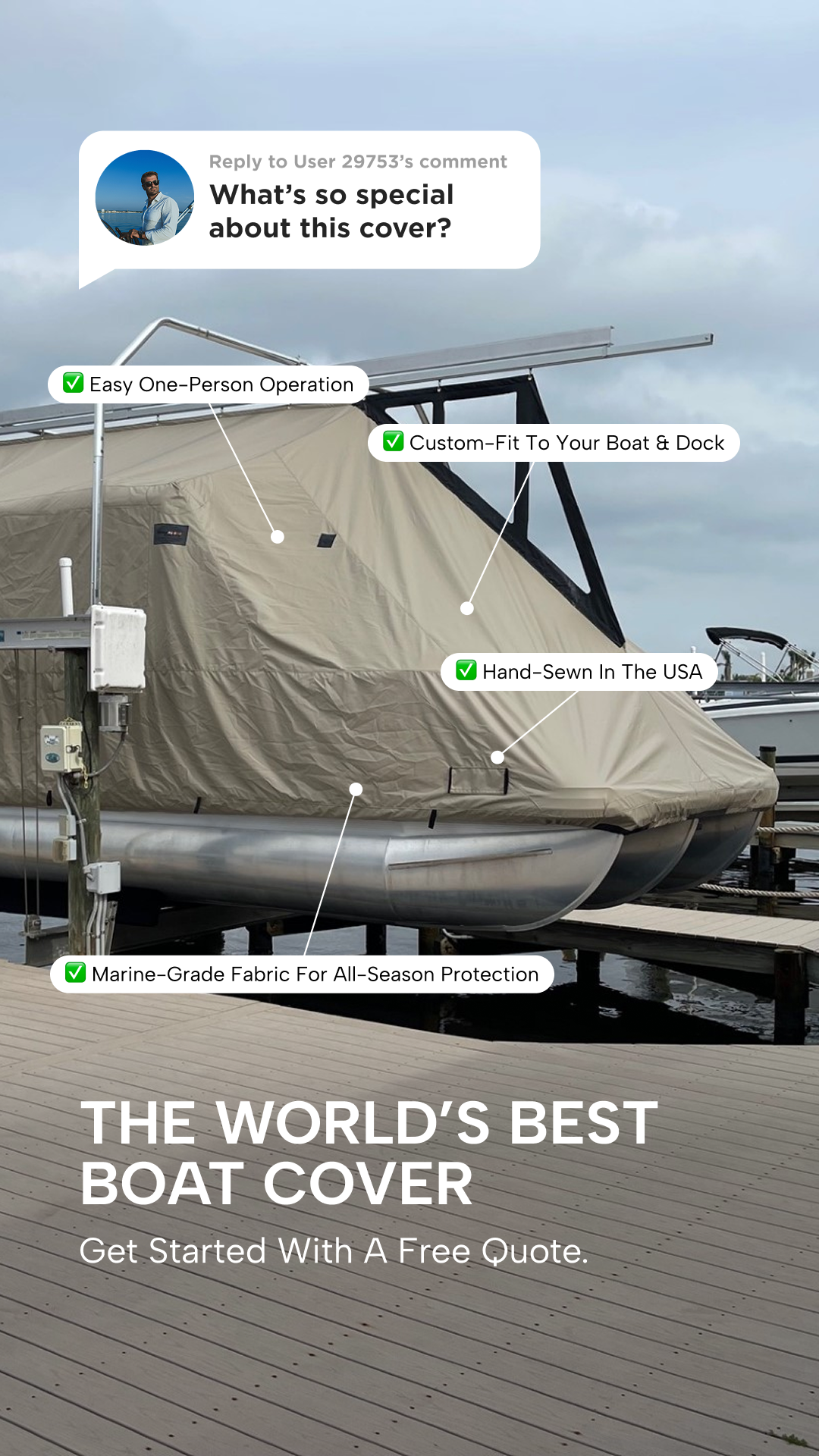 Marine Concepts Boat Covers Facebook ad