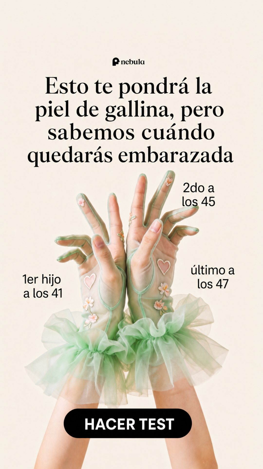 Nebula: Palm Reading Facebook ad