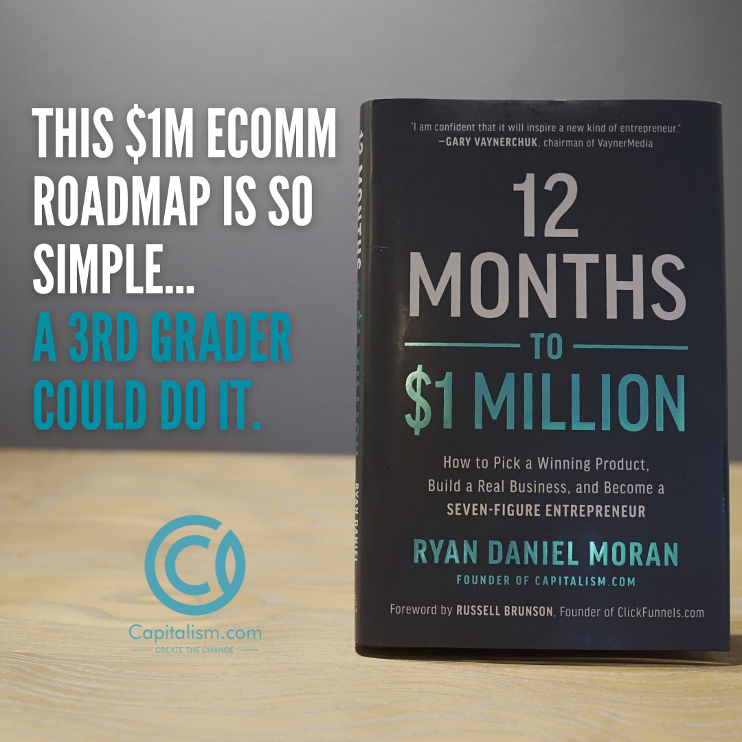 Capitalism.com Facebook ad: Get Unstuck, Scale Profitably, Hit $1m In Sales