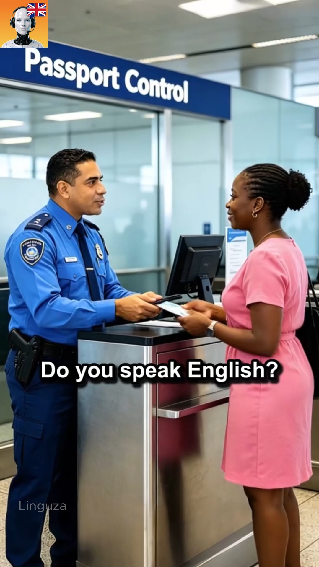 Linguza: AI English Tutor Facebook ad: Try free now!