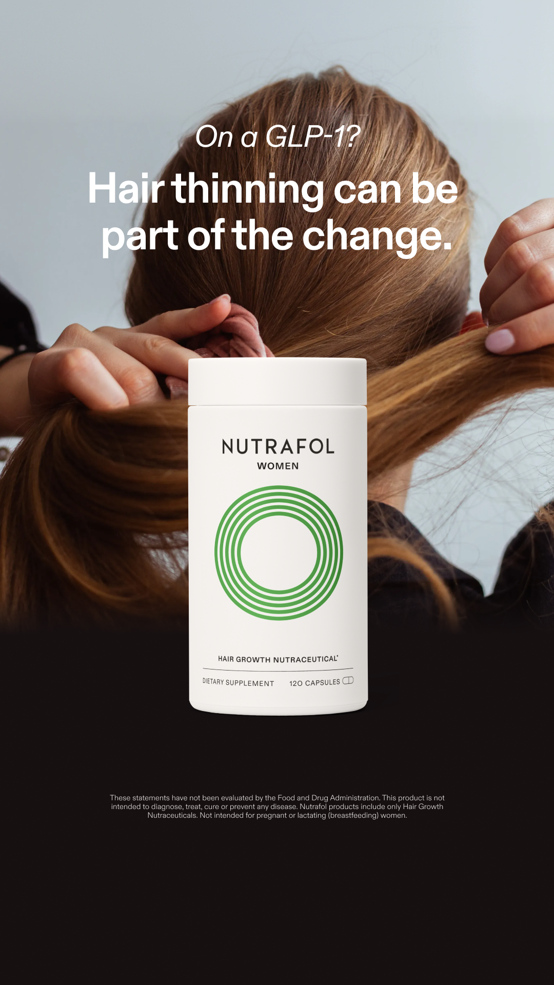 Nutrafol Facebook ad: Help Your Hair Keep Up