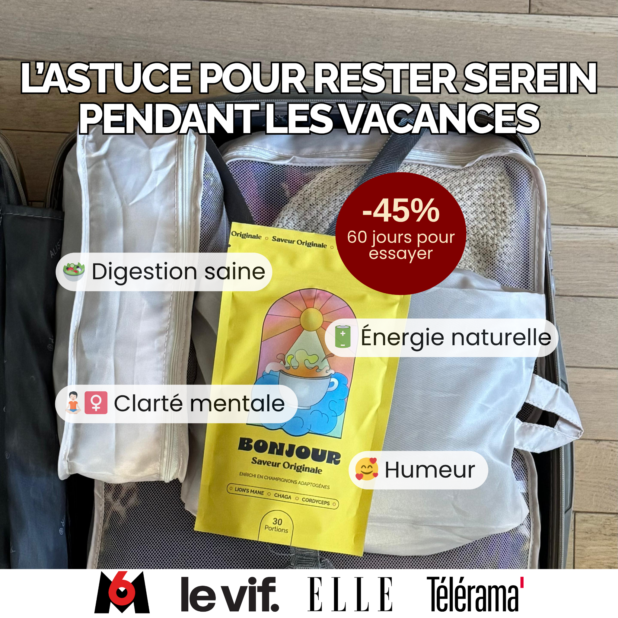 Bonjour Facebook ad