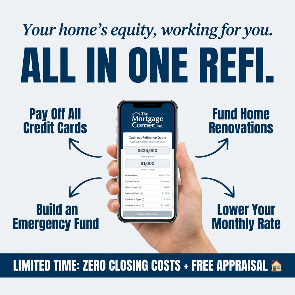 The Mortgage Corner, Inc. Facebook ad: Mortgage Relief Starts Here