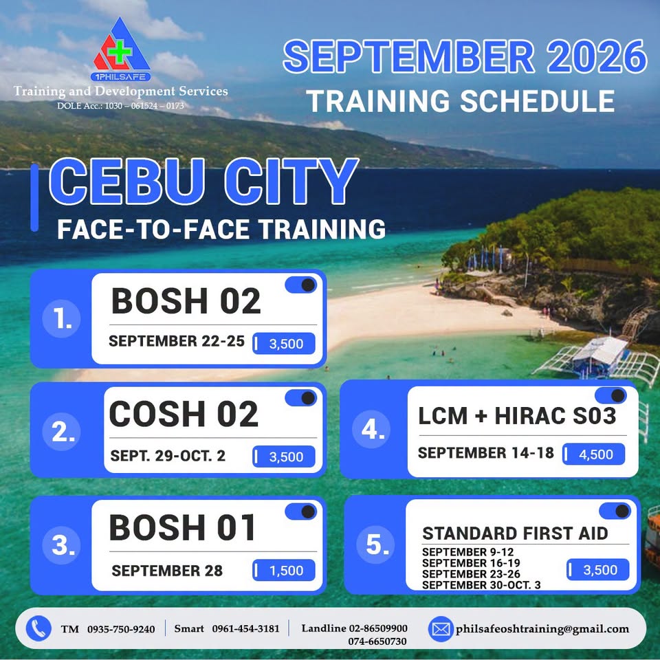 1Philsafe Safety Training Center-Cebu City Facebook ad