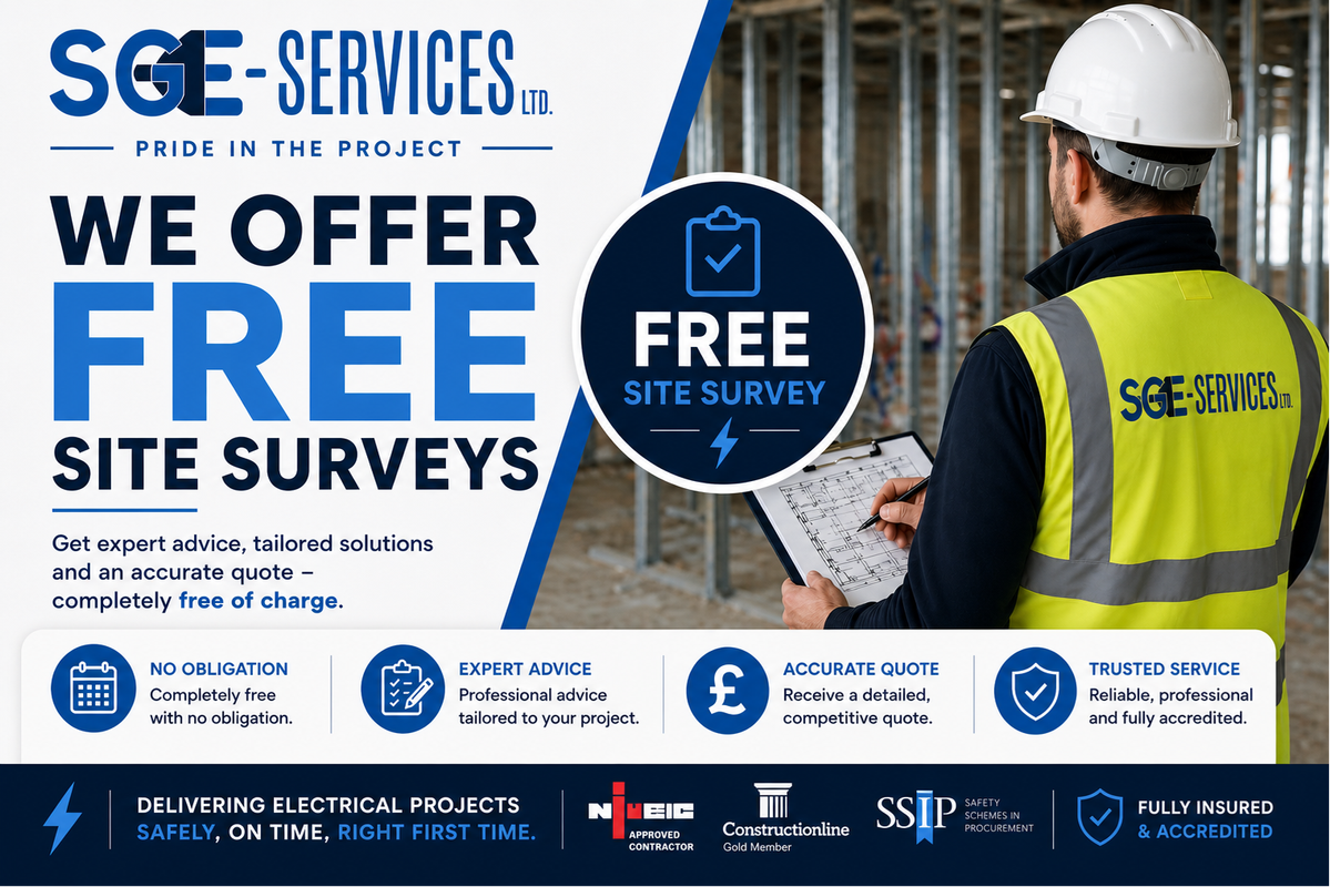 SGE-Services Ltd Facebook ad: Looking For A Fully Accredited Electrical Contractor You…