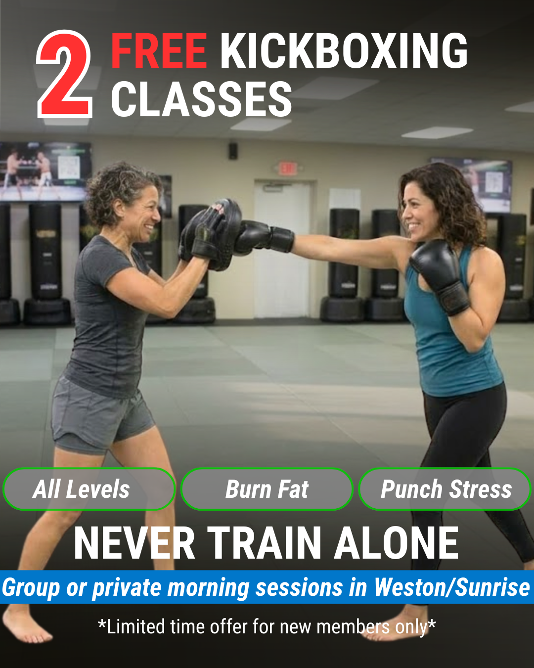 Jam Kickboxing Facebook ad: You might be 35.