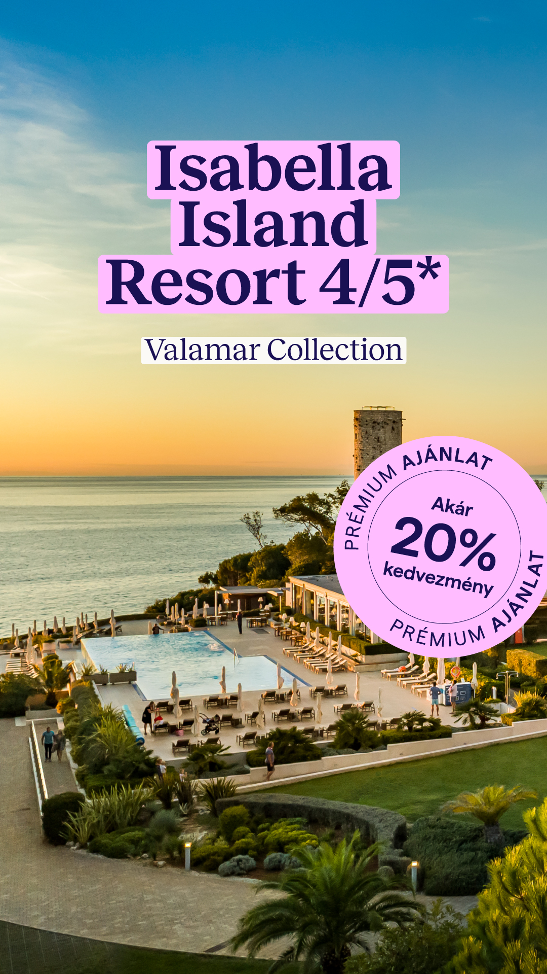 Isabella Island Resort Valamar Collection Facebook ad from May 19, 2026