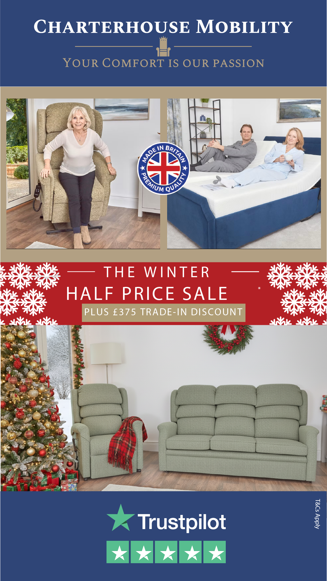 Charterhouse Mobility Facebook ad from Dec 4, 2025