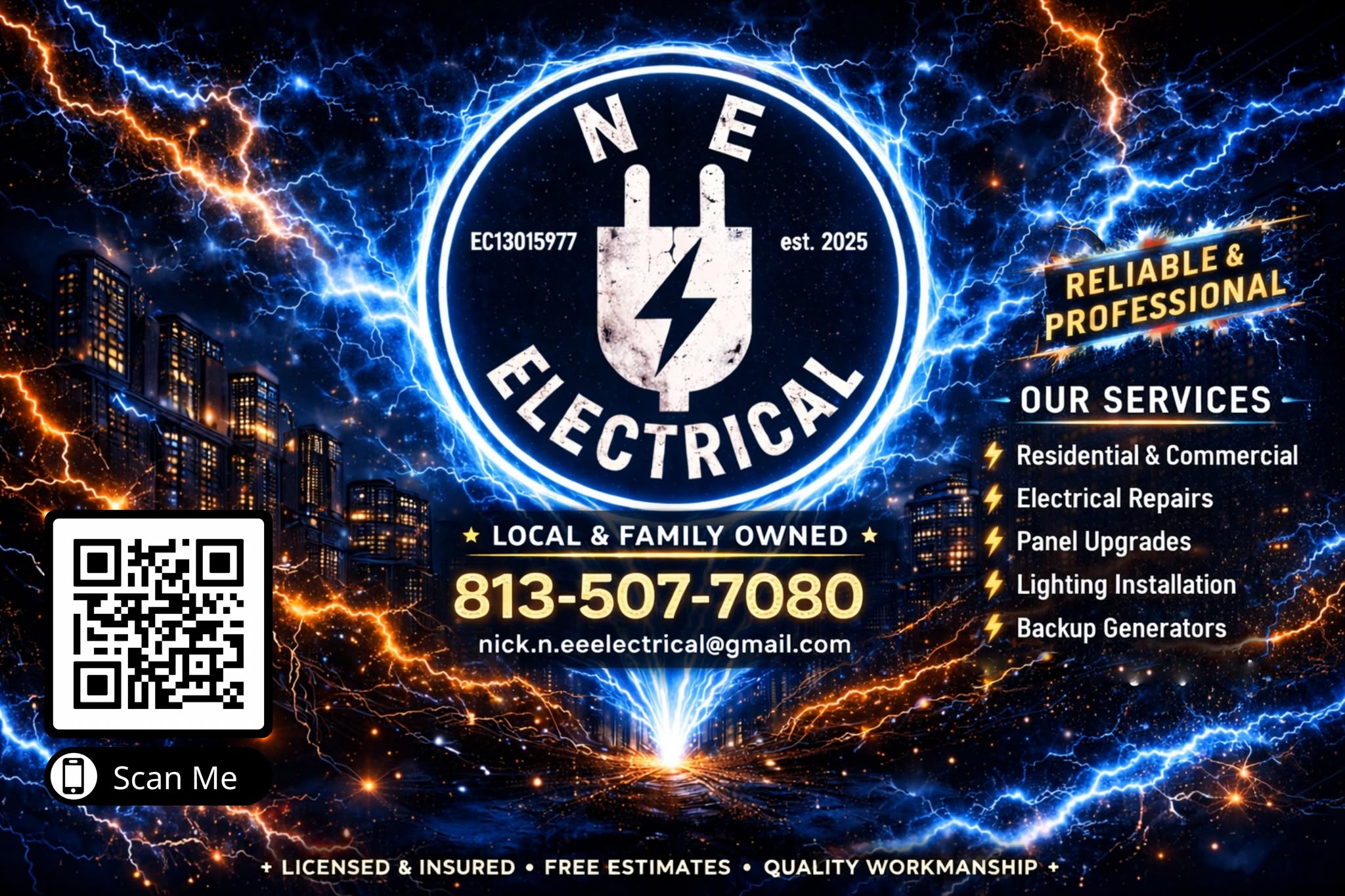 N E Electrical Facebook ad