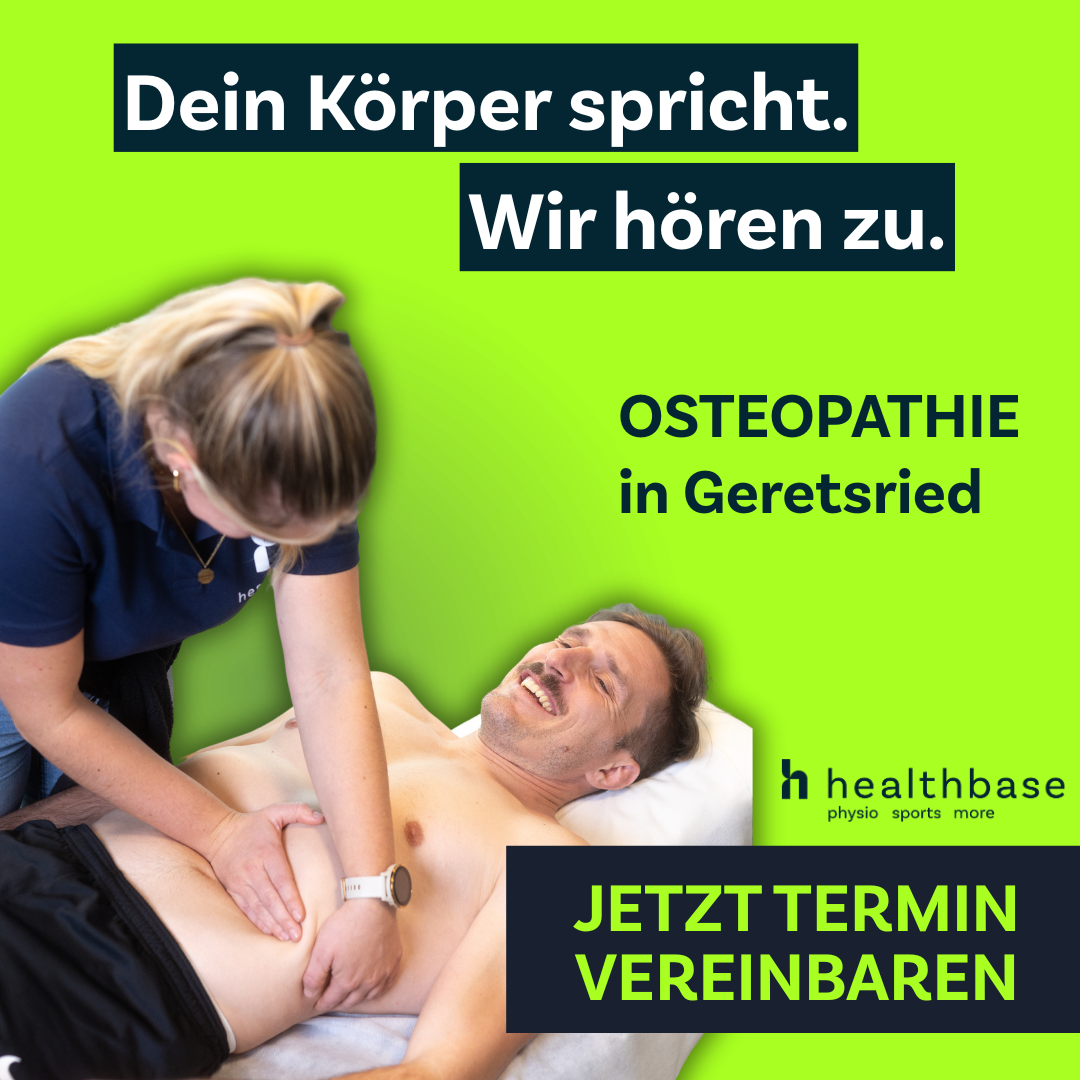 Healthbase Geretsried Facebook ad from Nov 7, 2025