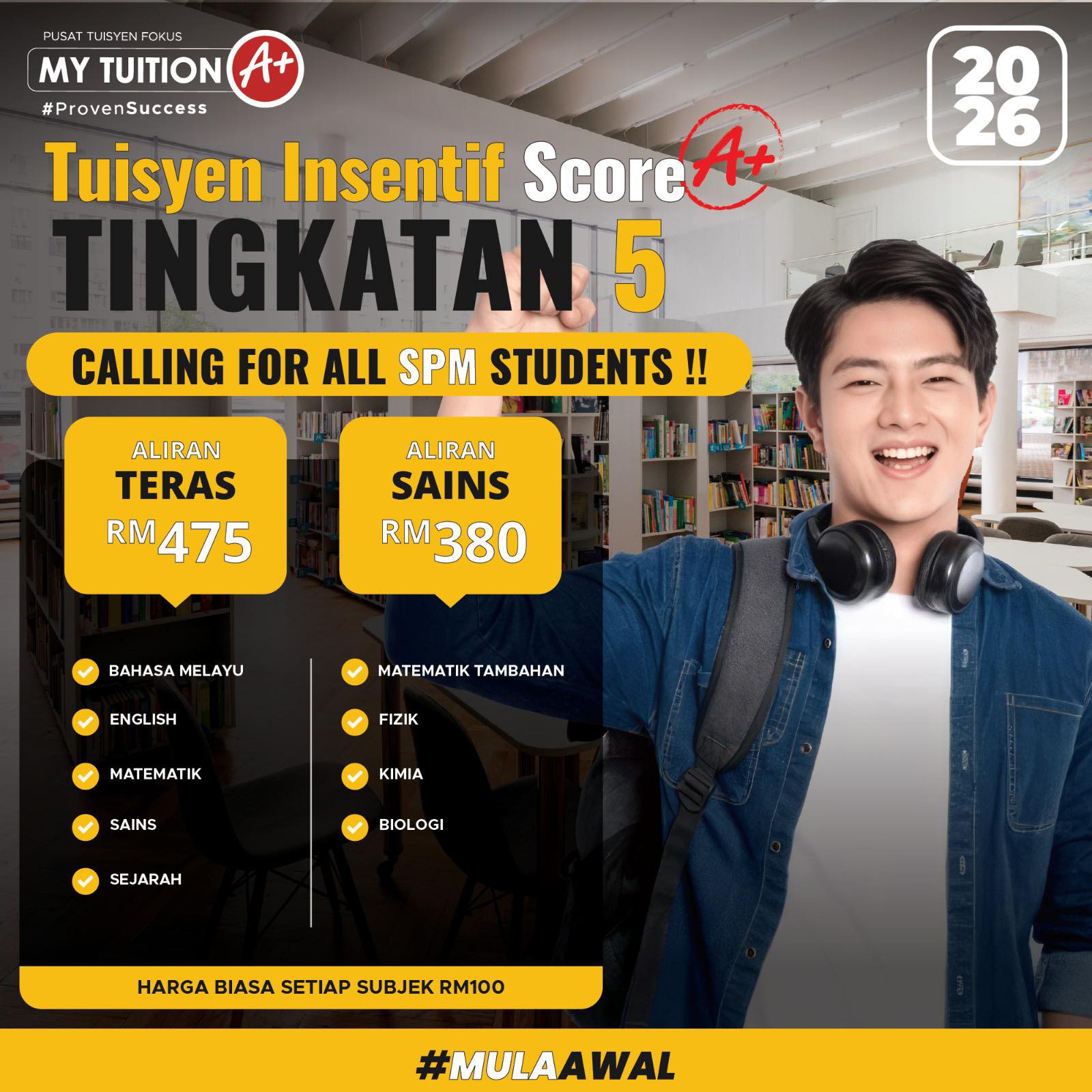 MyTuition A+ Pusat Tuisyen Fokus Facebook ad