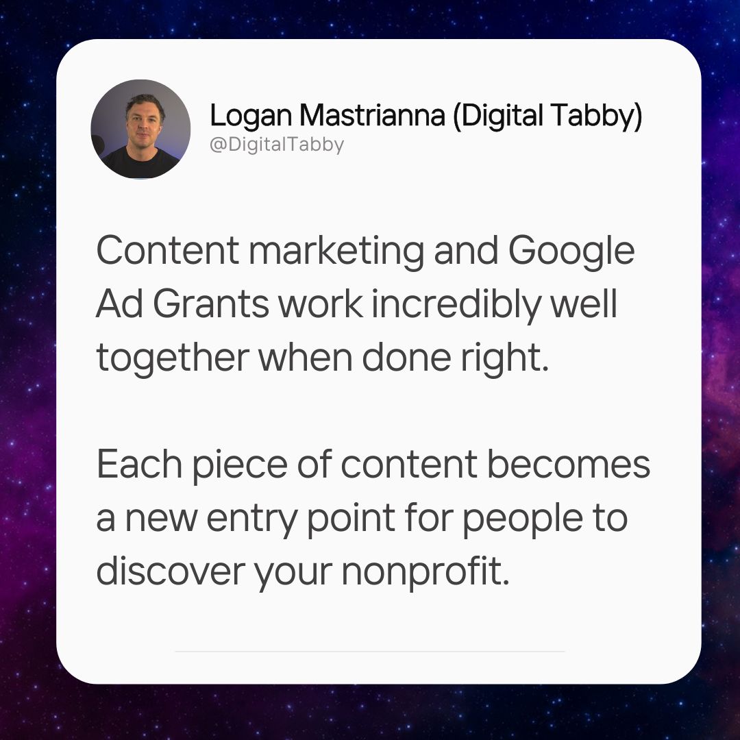Logan Mastrianna - Digital Tabby Facebook ad: Create content that answers questions your audience is…