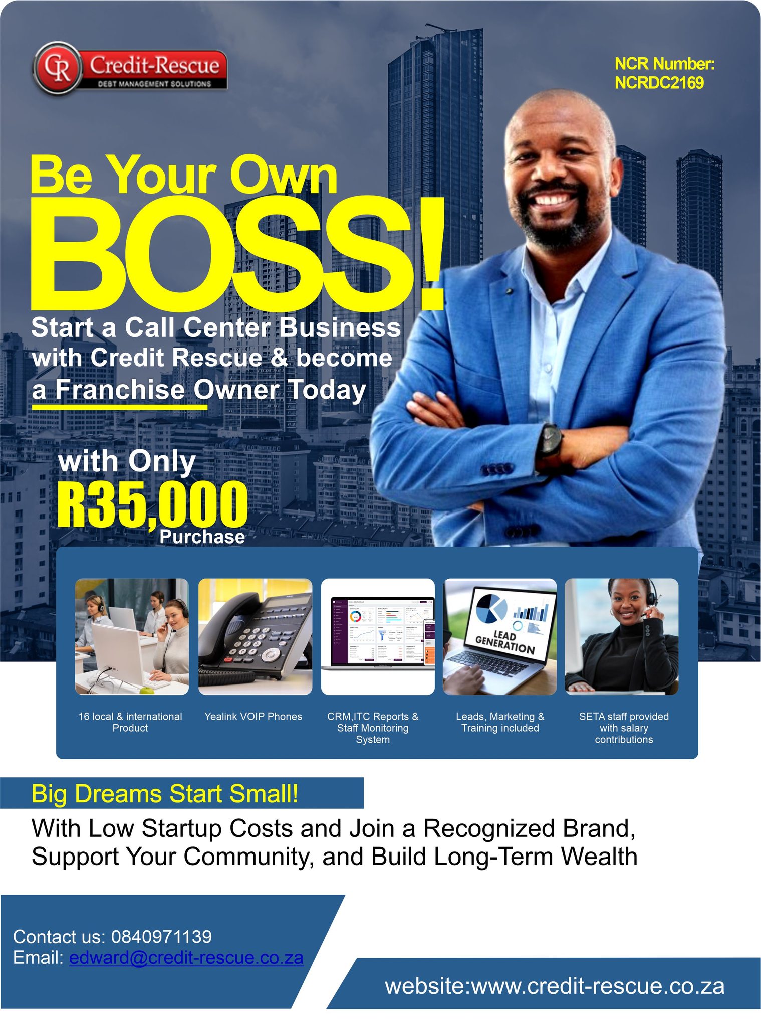 Credit Rescue Franchise Facebook ad: Please note that this is NOT a Job…