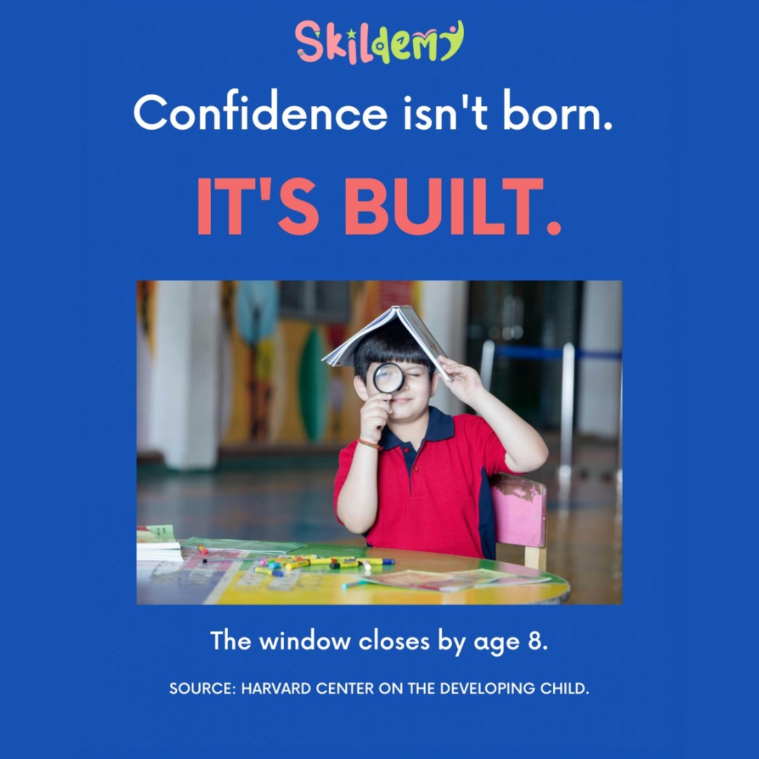 Skildemy Facebook ad: Confidence is brain architecture.