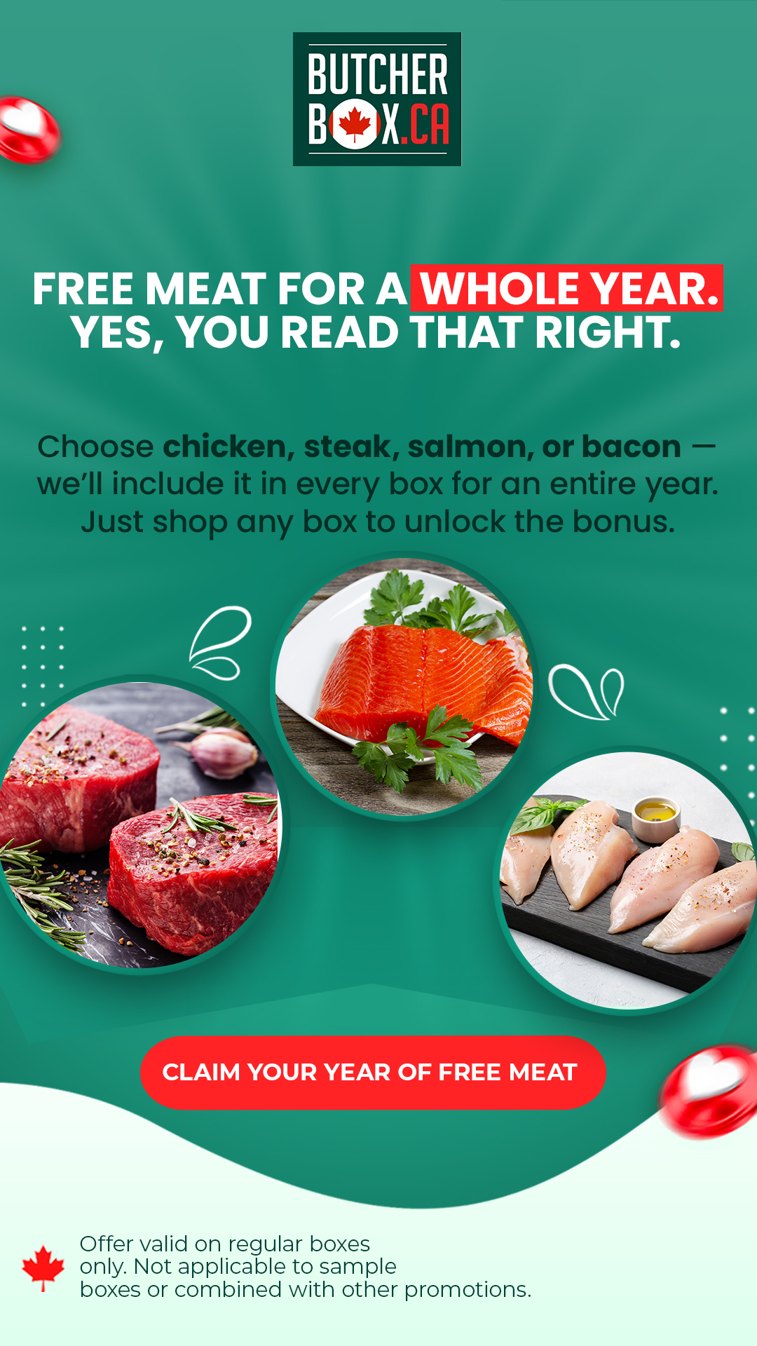 Butcher Box Facebook ad