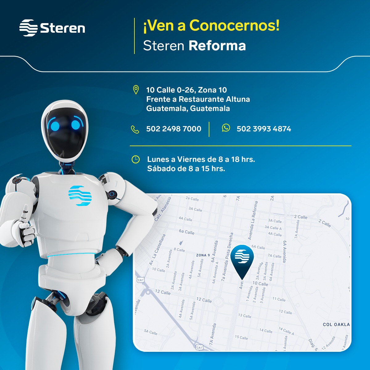 Steren Guatemala Facebook ad: ¡Visitanos Ya!