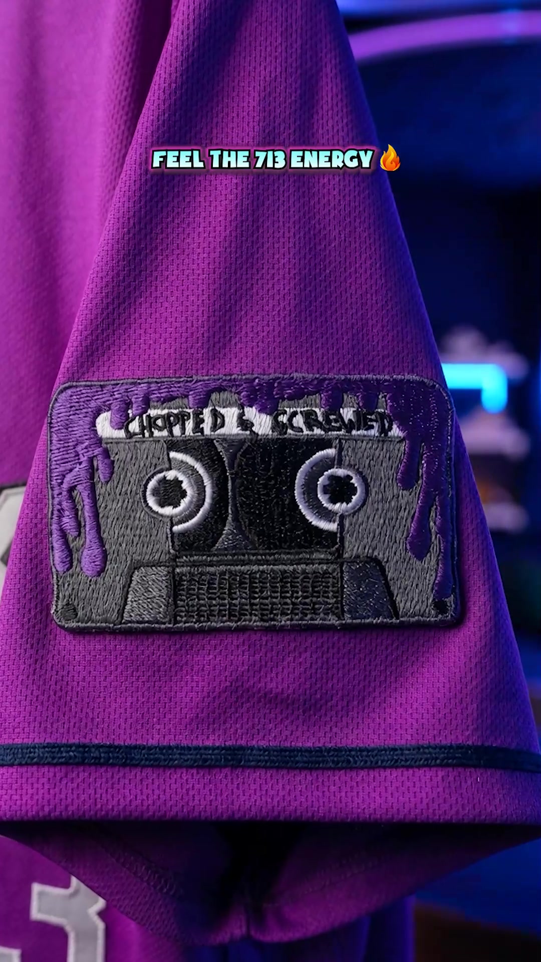 Space City Sluggers Facebook ad: Houston DJ Screw Patch Vapor Premier Limited Jersey
