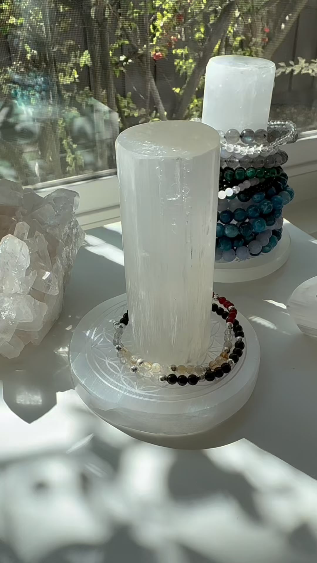 The Crystal Elephant Facebook ad: Cleanse And Charge Crystal Bracelets