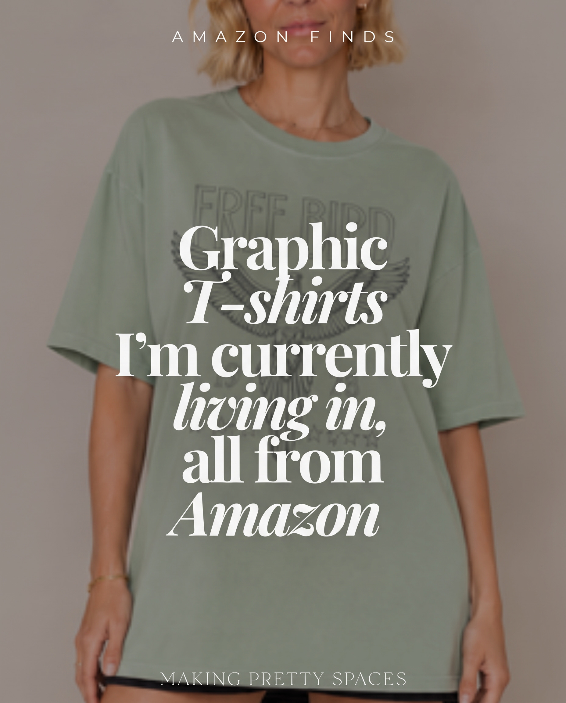 Making Pretty Spaces Facebook ad: Graphic Tees You'll Live In