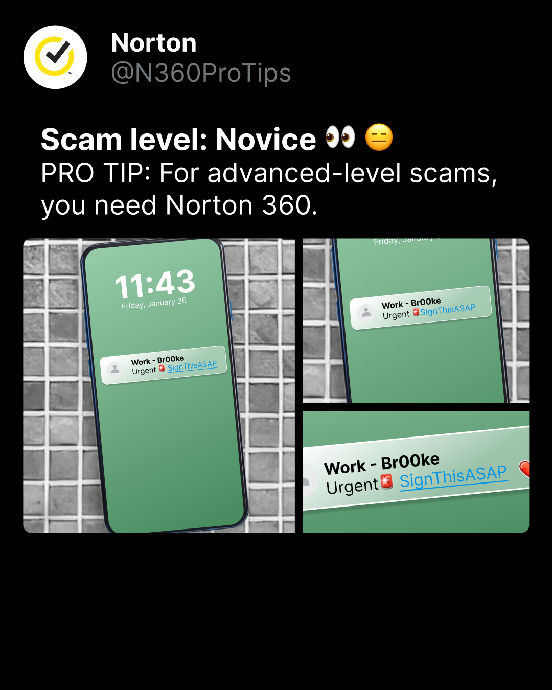 Norton Facebook ad