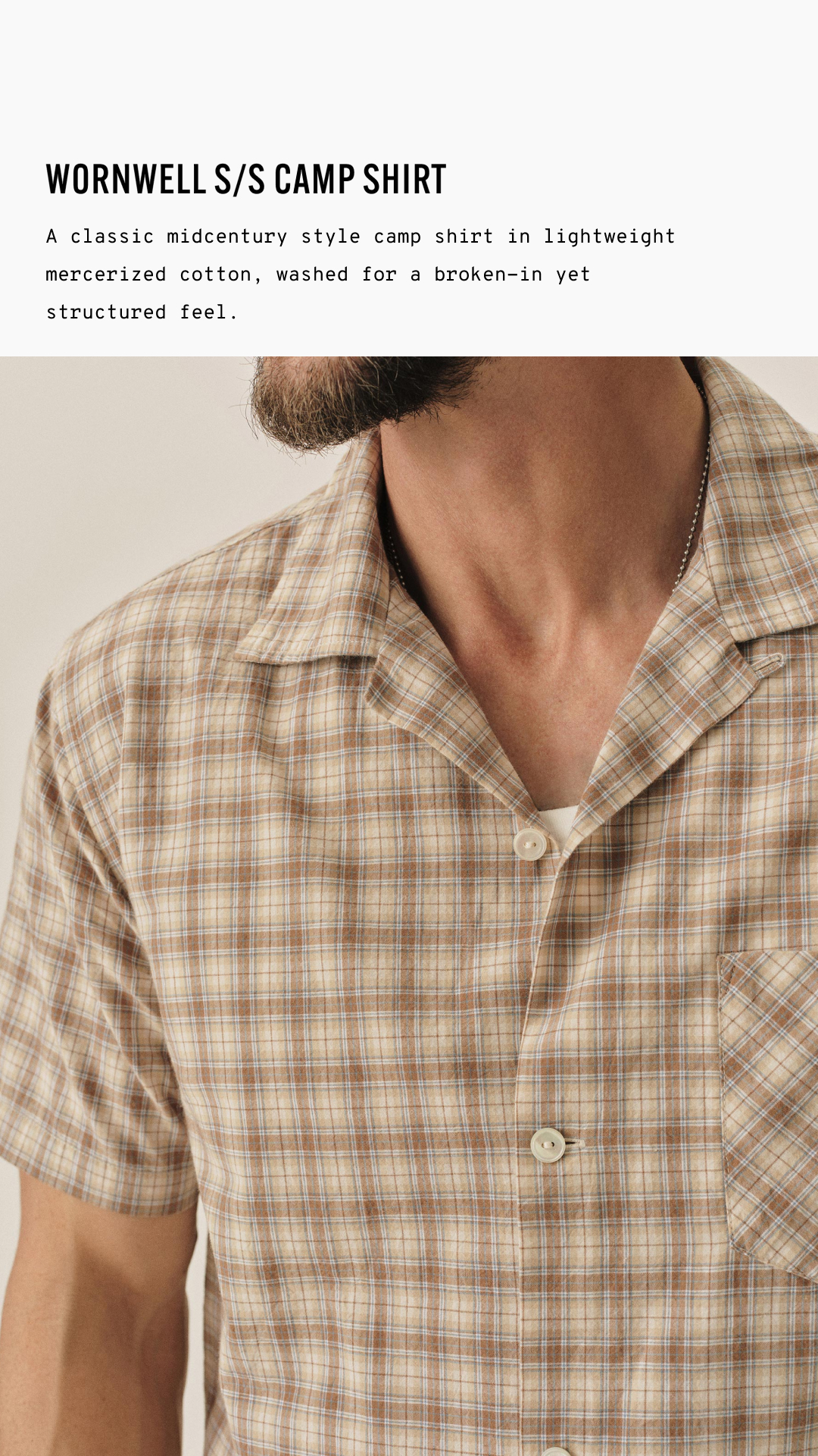 Buck Mason Facebook ad
