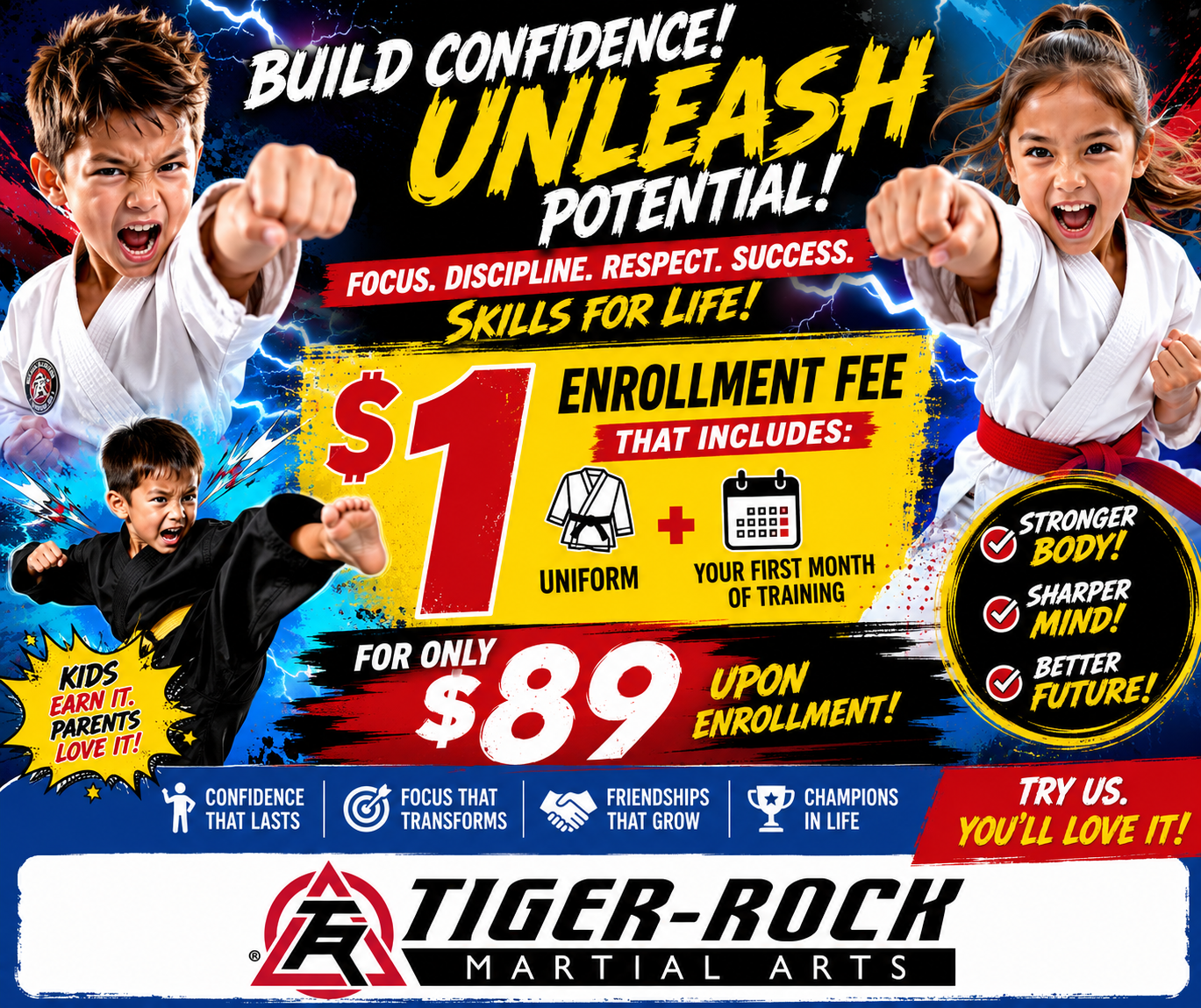 Tiger Rock Martial Arts - Pikes Peak Region Facebook ad