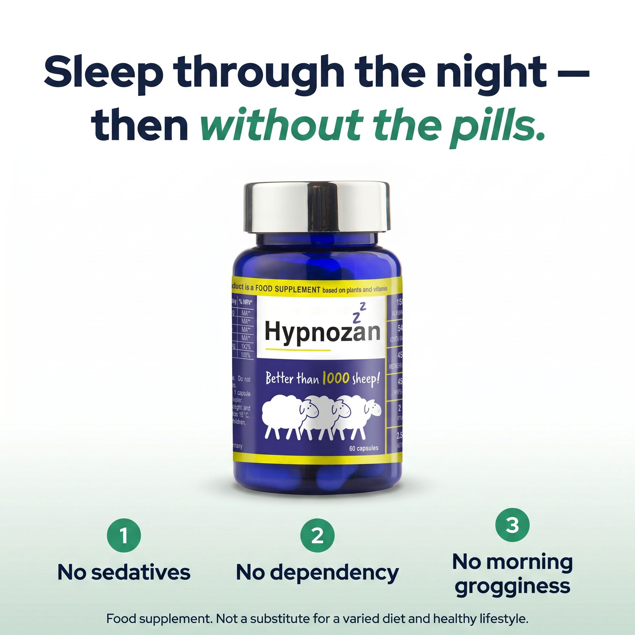 Hypnozan Facebook ad: Wind Down. Sleep Better.