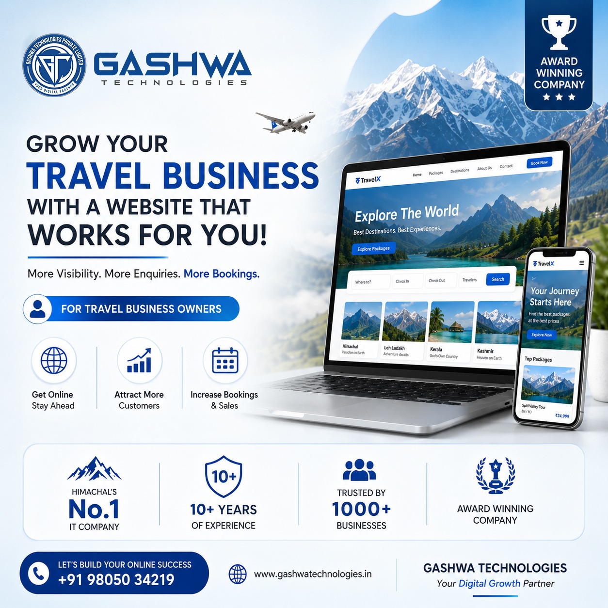 Gashwa Technologies Private Limited Facebook ad: Send WhatsApp Message