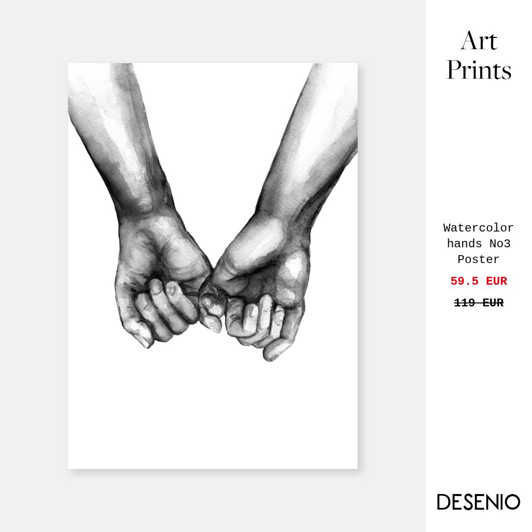 Desenio Facebook ad: Acquista articoli del tuo stile da Desenio!