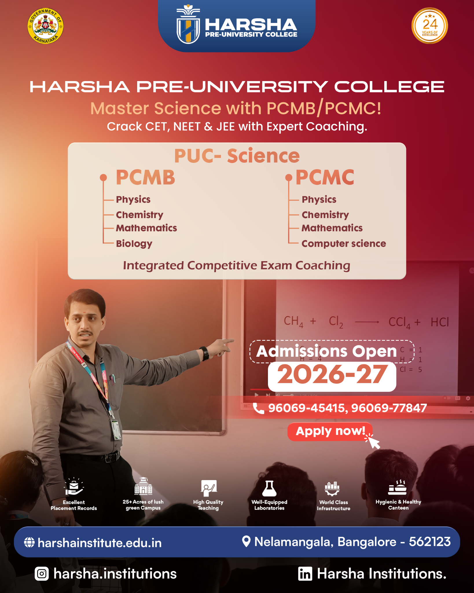 Harsha Group of Institutions Facebook ad: Chat with us