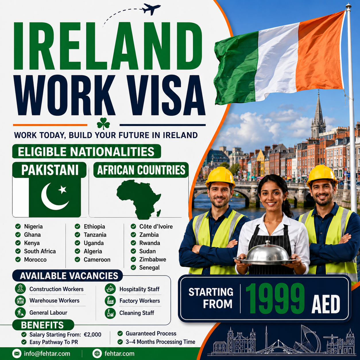 Fehtar Group - Business Consulting and Corporate Services Facebook ad: Explore Job Opportunities in Europe