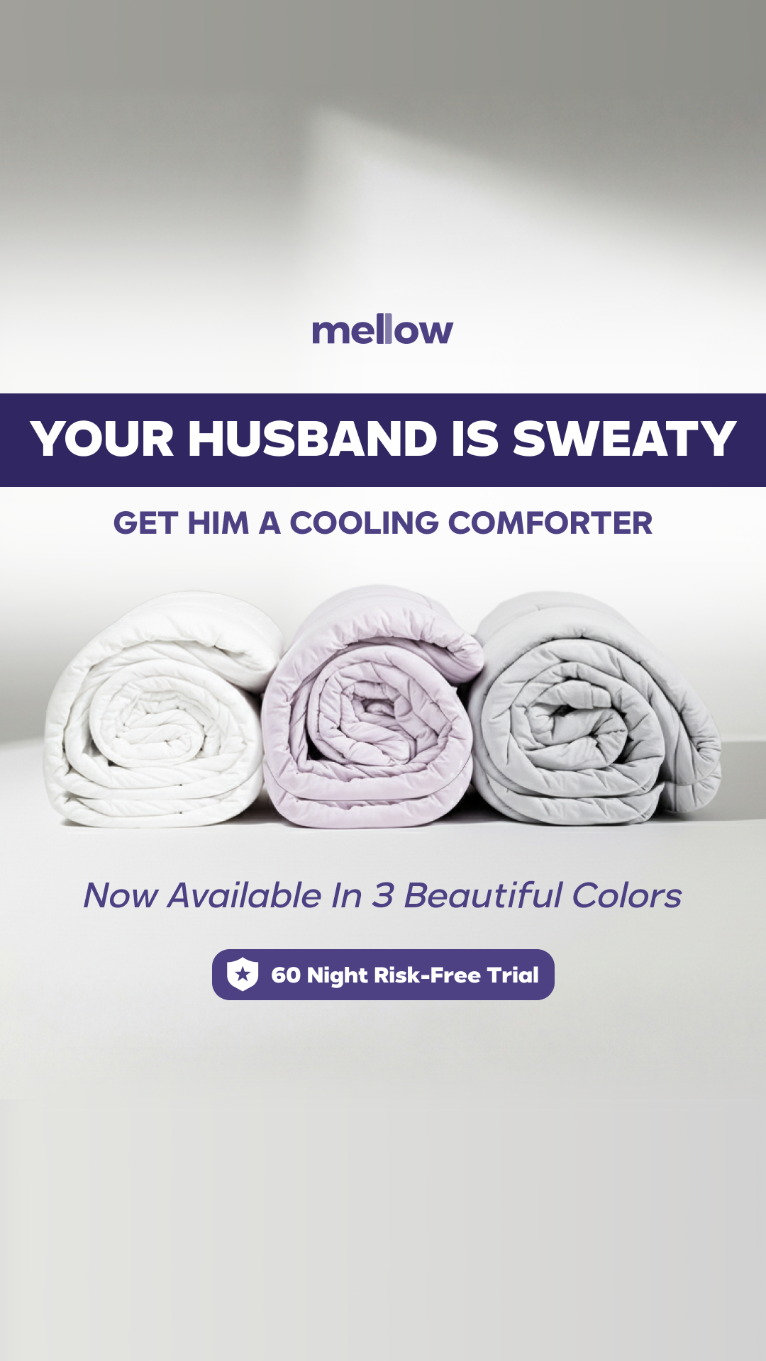 Mellow Comforters Facebook ad