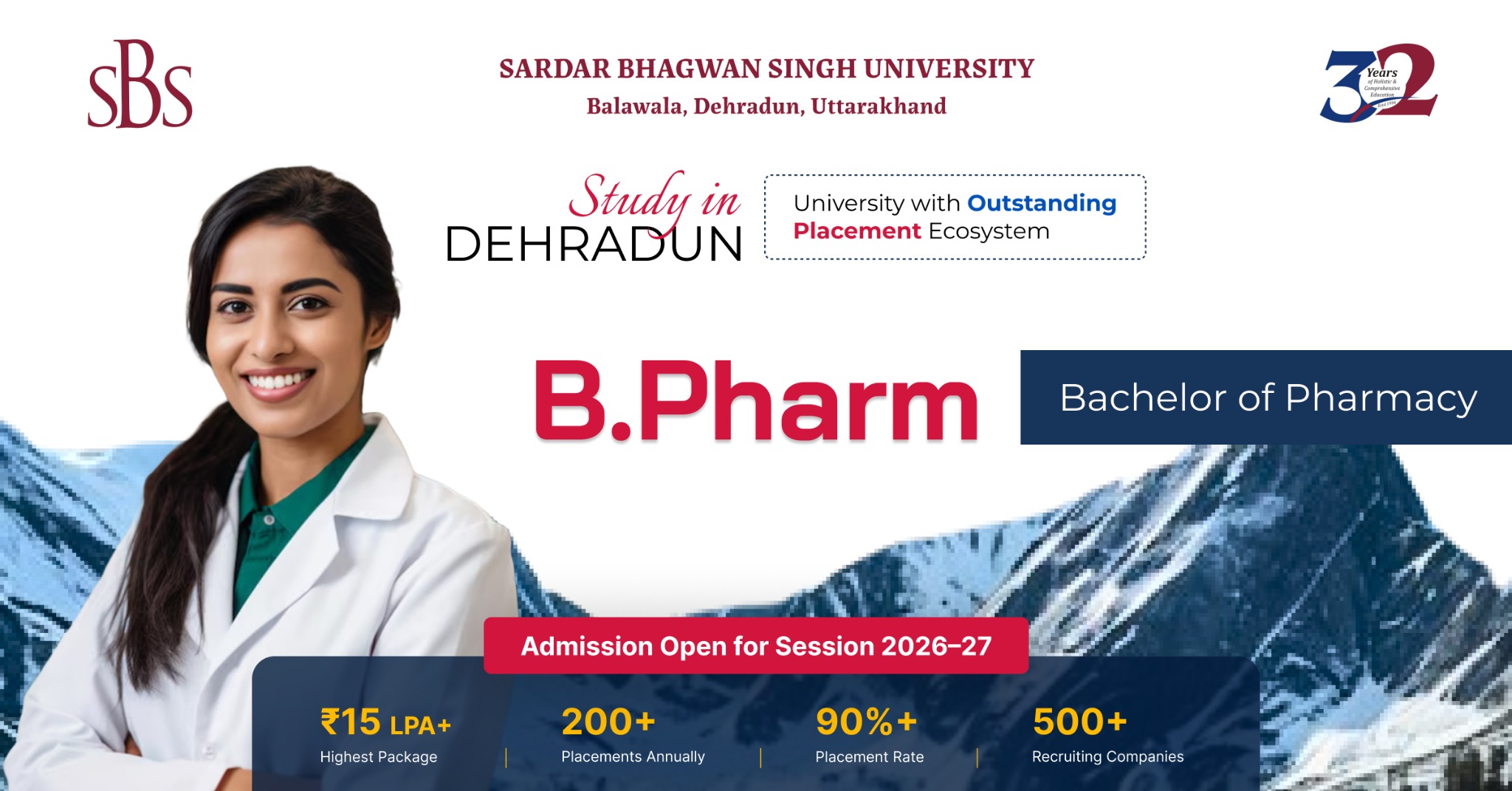 Sardar Bhagwan Singh University Facebook ad from May 25, 2026