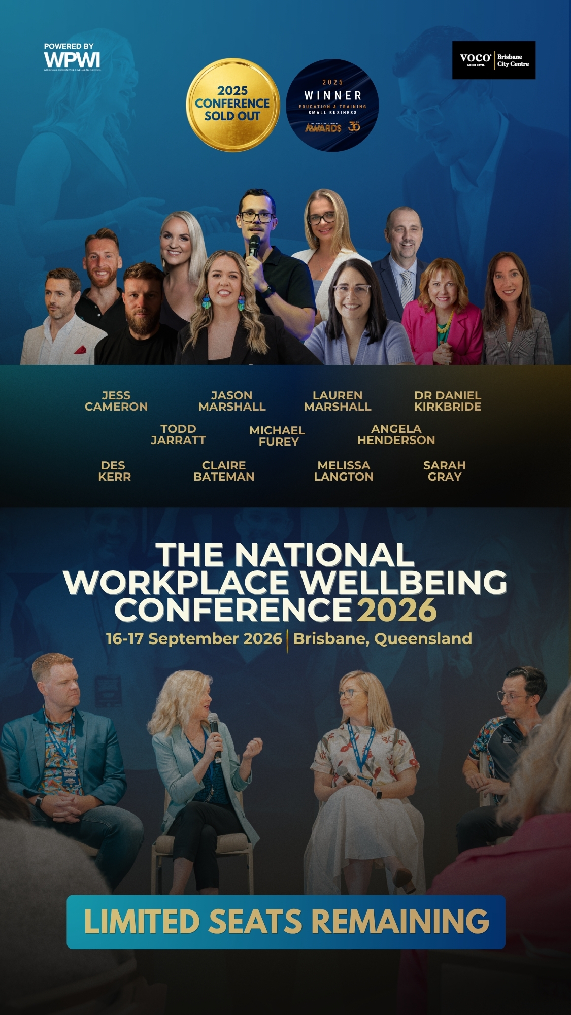 Workplace Performance and Wellbeing Institute Facebook ad from Aug 9, 2026